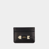 Charlotte Card Holder - A.P.C. - Black - Leather