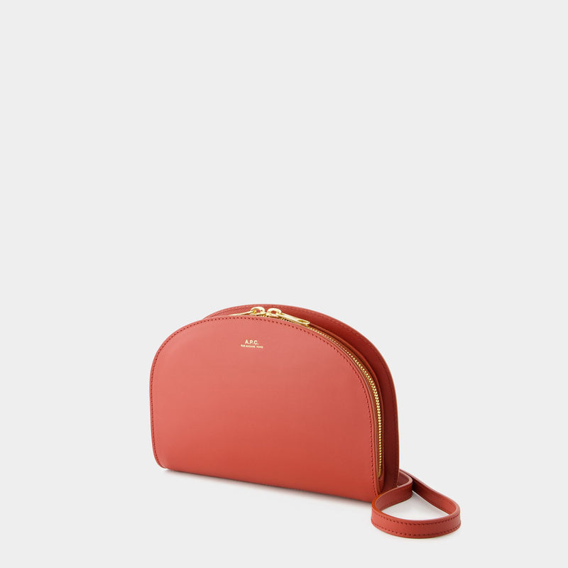 Demi-Lune Crossbody - A.P.C. - Leather - Smoked Red