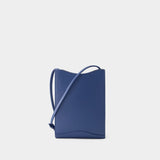 Jamie Neck Pouch - A.P.C - Leather - Ocean Blue