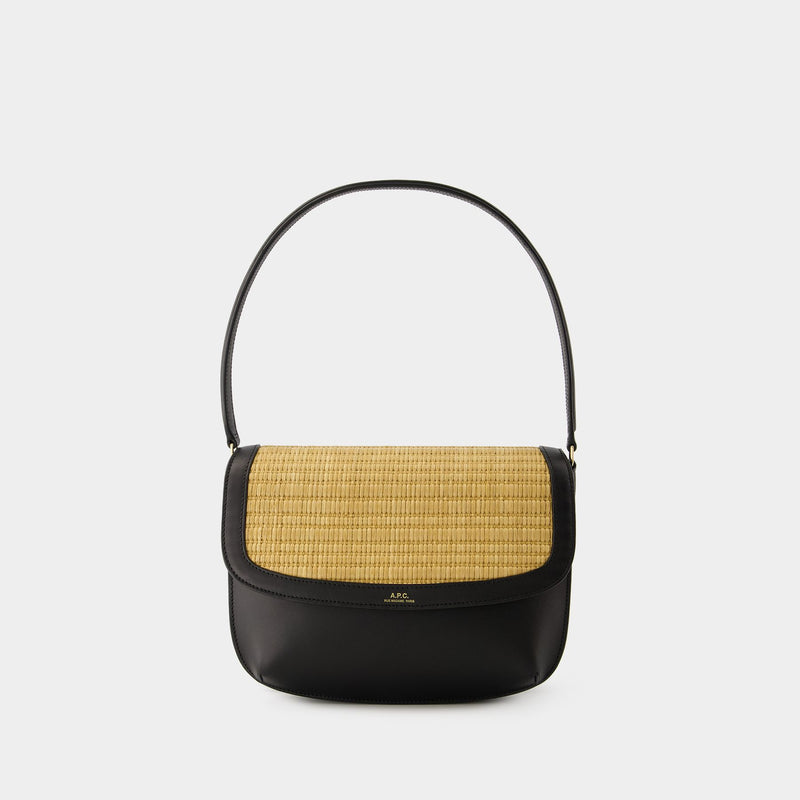 Sarah Shoulder Bag - A.P.C. - Leather - Black