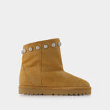 Kypsy Ankle Boots in Beige Shearling