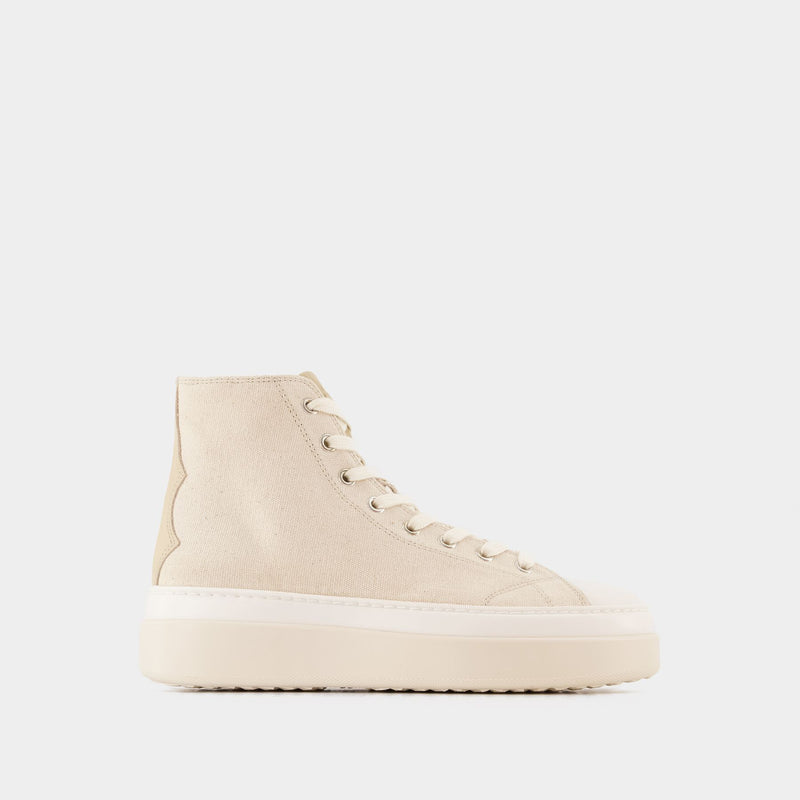 Austen High-Gb Sneakers - Isabel Marant -  Écru - Cotton