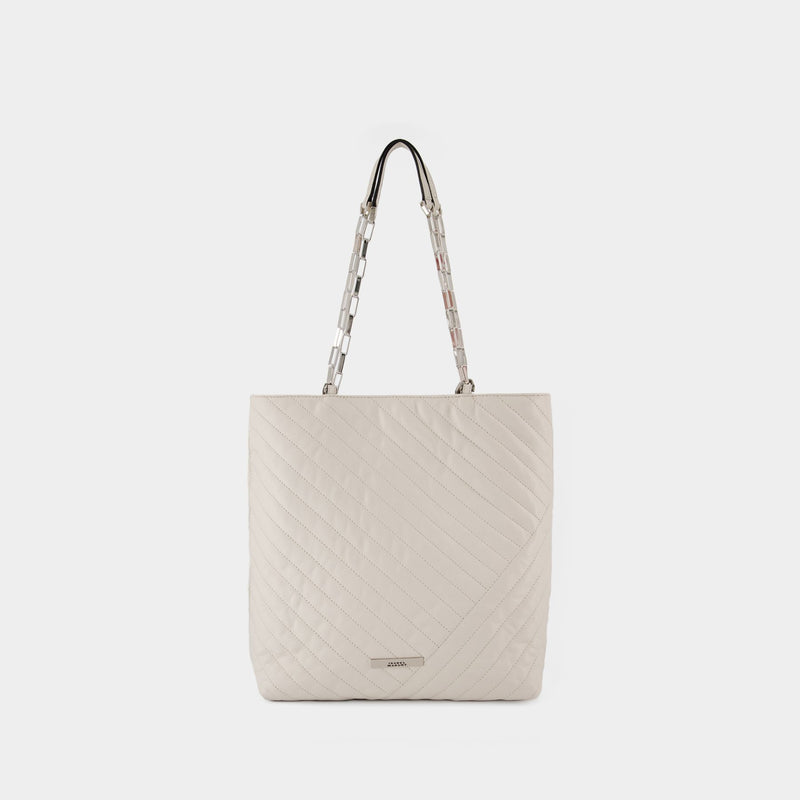 Merine N/S Hobo Bag - Isabel Marant - Chalk - Leather