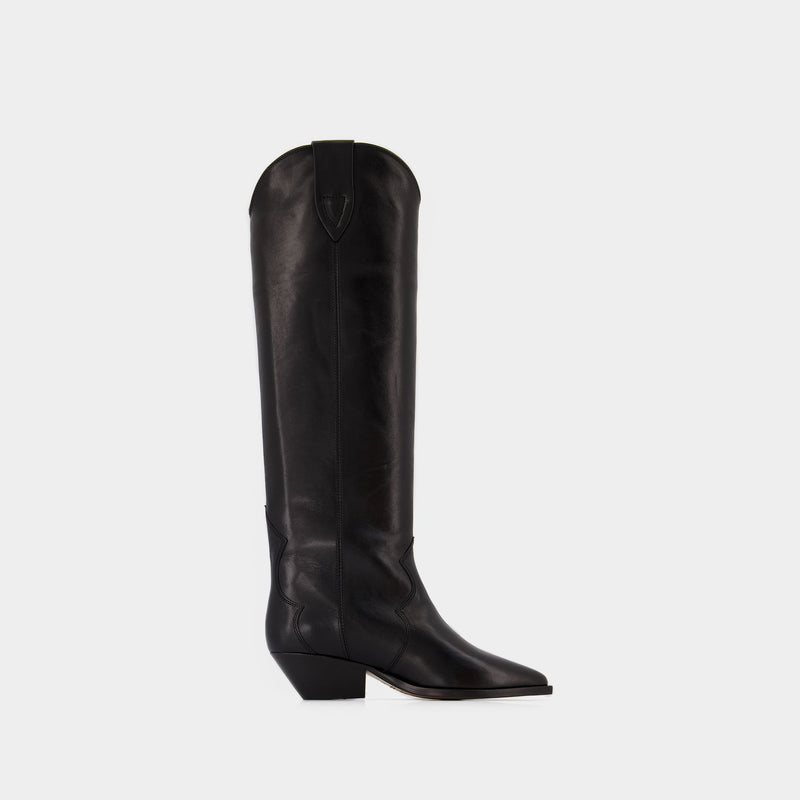 Denvee-Gz Boots - Isabel Marant - Leather - Black