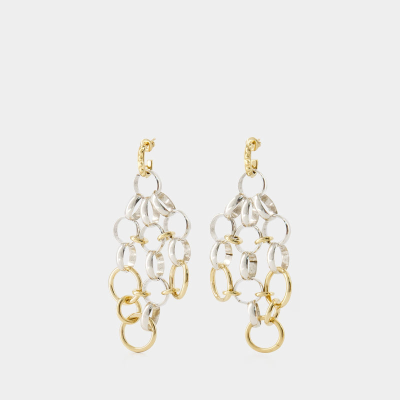 Sido Earrings - Isabel Marant - Brass - Silver/Gold