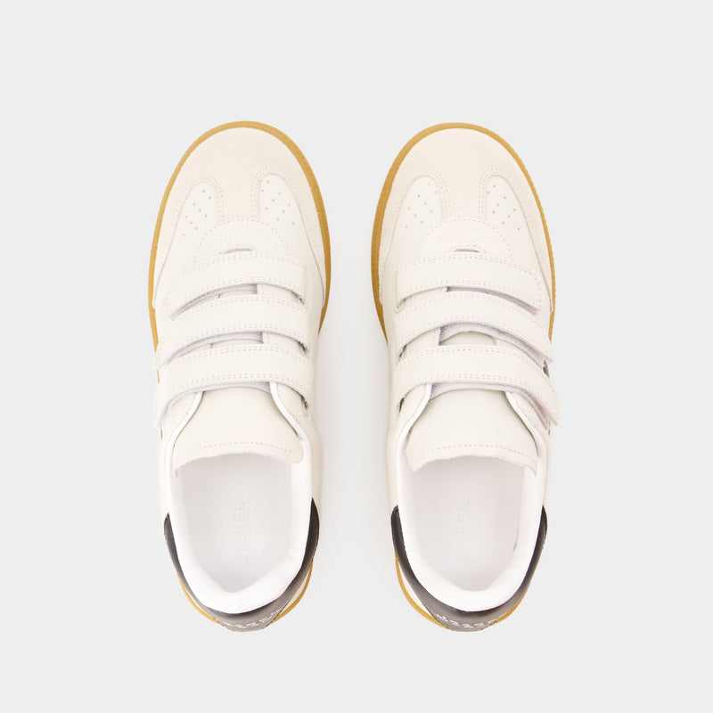 Beth Gd Sneakers - Isabel Marant - Cotton - Beige/Black