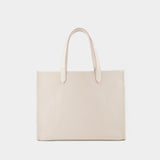 B-Army Medium Tote Bag - Balmain - Cream/Pink - Canvas