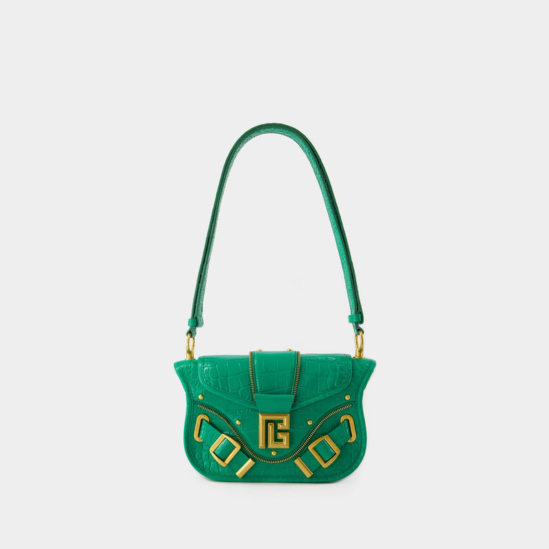 Blaze Shoulder Bag - Balmain - Leather - Green