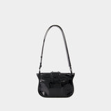 Blaze Shoulder Bag - Balmain - Leather - Black