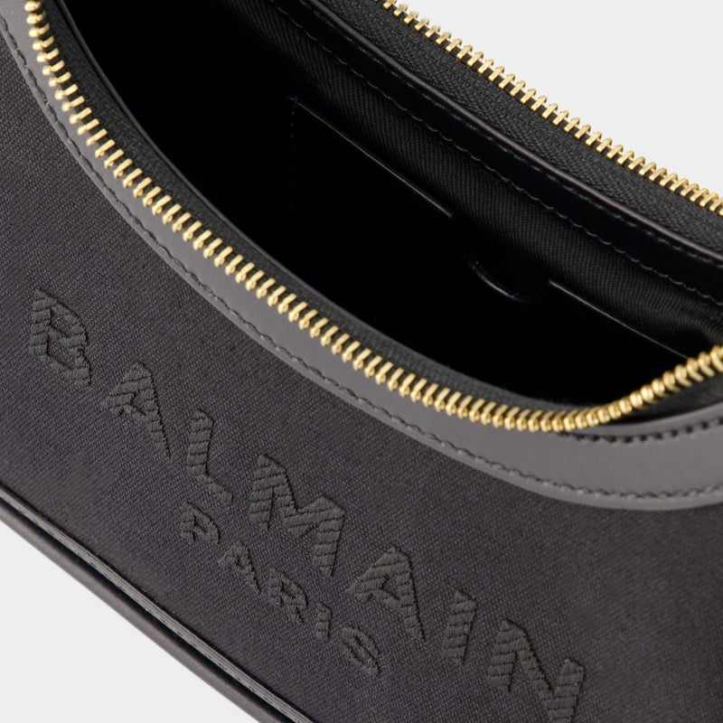 B-Army Shoulder Bag - Balmain - Leather - Black