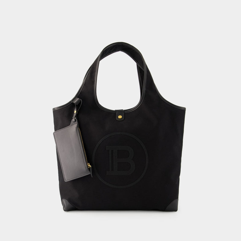 B-Army Large Shopper Bag - Balmain - Leather - Black