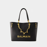 1945 Soft Shopper Bag - Balmain - Leather - Black