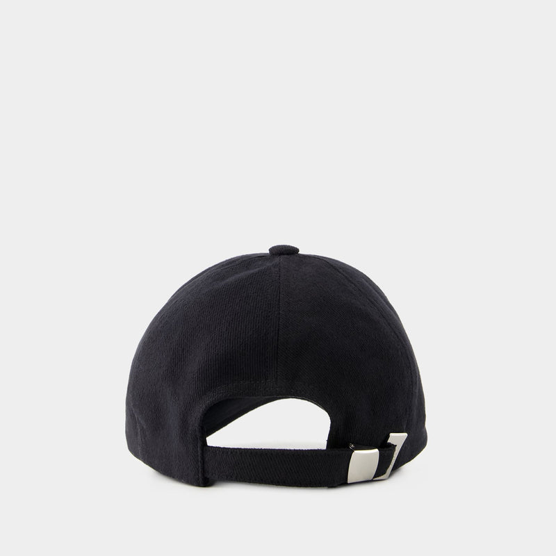 Balmain Signature Cap - Balmain - Cotton - Black/Ivory