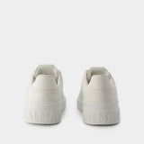 B-Court Sneakers - Balmain - Leather - White