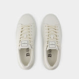 B-Court Sneakers - Balmain - Leather - White