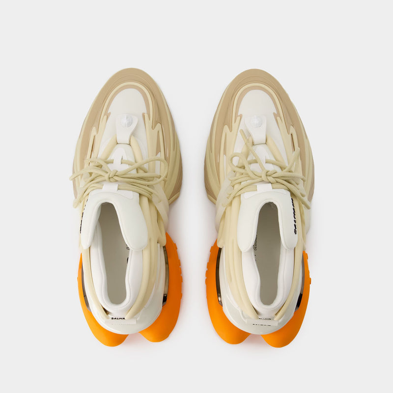 Unicorn Low Sneakers - Balmain - Leather - Beige