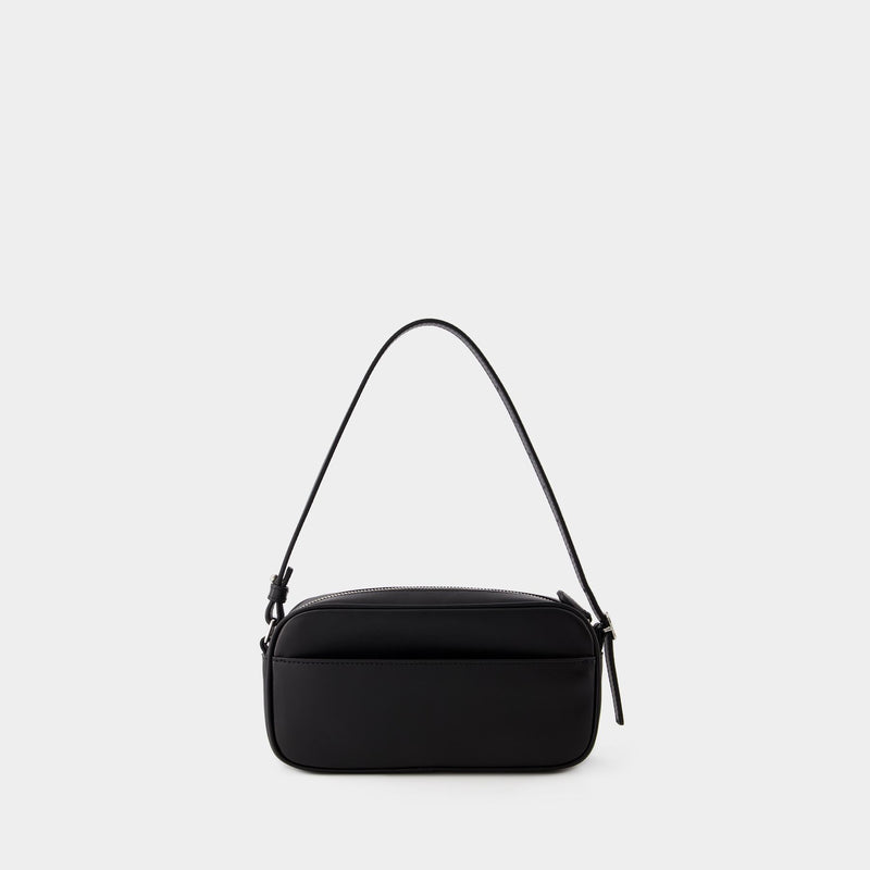 Baguette Hobo Bag - Courreges - Leather - Black