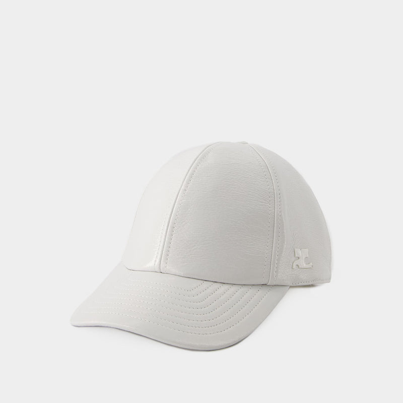 Signature Vinyle Cap - Courreges - Vinyl - Dirty White