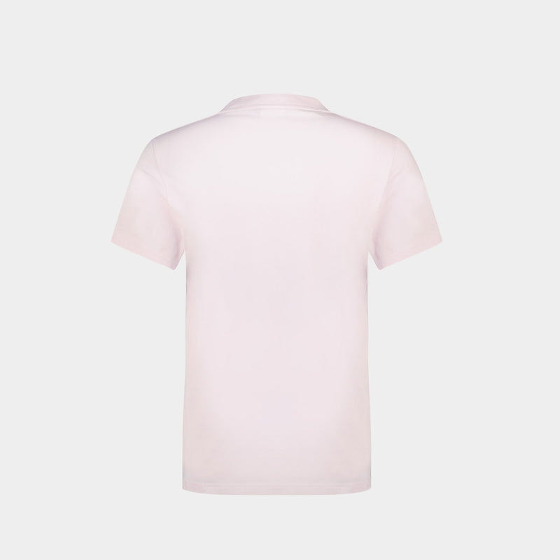 AC Straight T-Shirt - Courreges - Cotton - Powder Pink