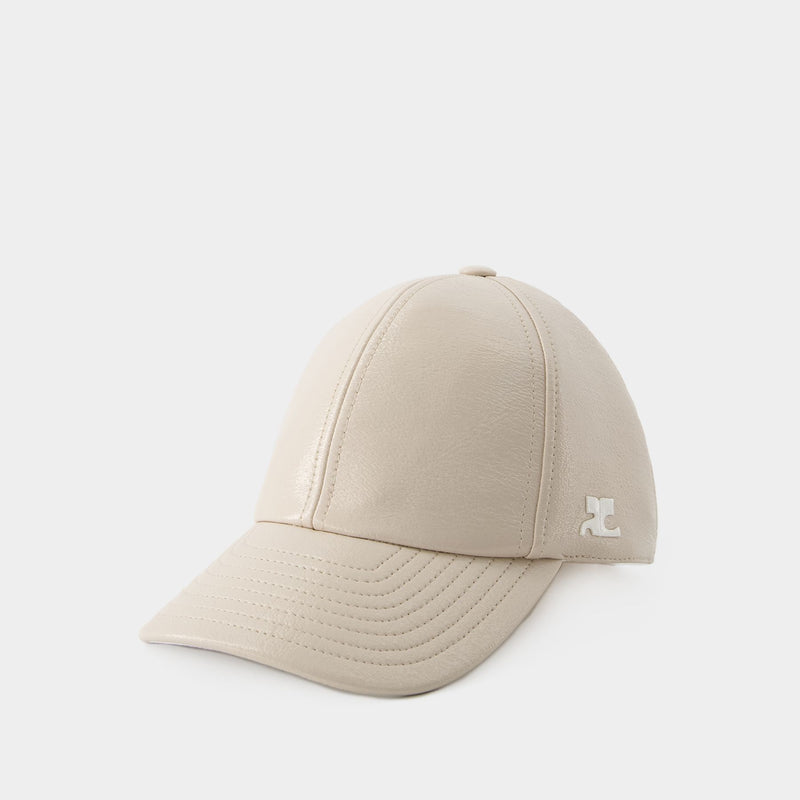 Réedition Vinyl Cap - Courreges - Cotton - Mastic Grey