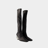 Circle Boots - Courreges - Synthetic Leather - Black