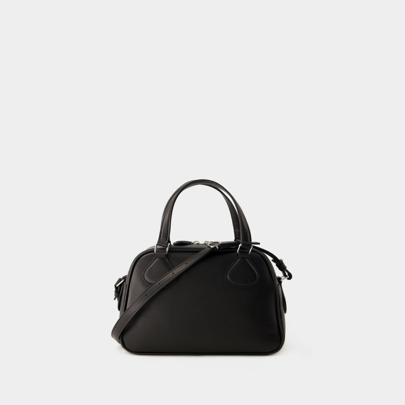 Réedition Bowling Bag - Courreges - Leather - Black