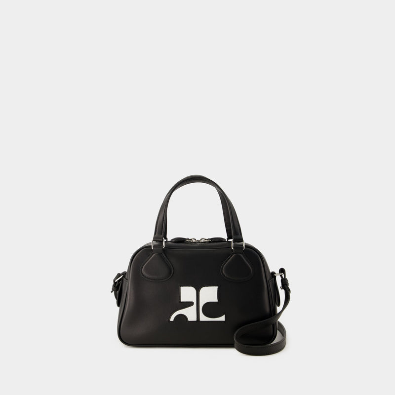 Réedition Bowling Bag - Courreges - Leather - Black