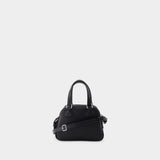 Mini Bowling Bag - Courreges - Leather - Black