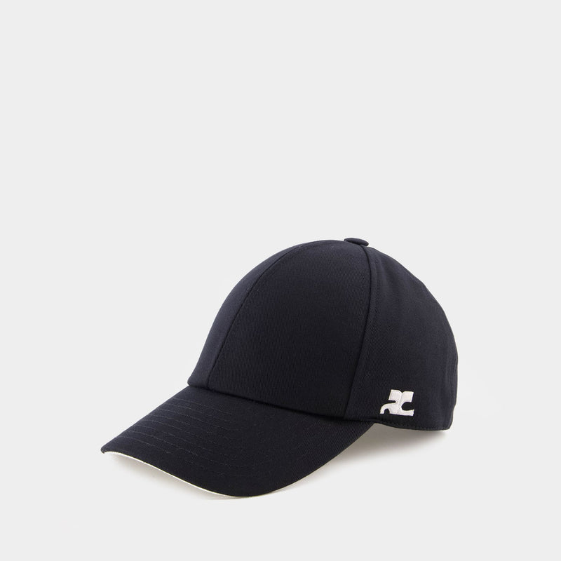 Signature Cap - Courreges - Cotton - Black