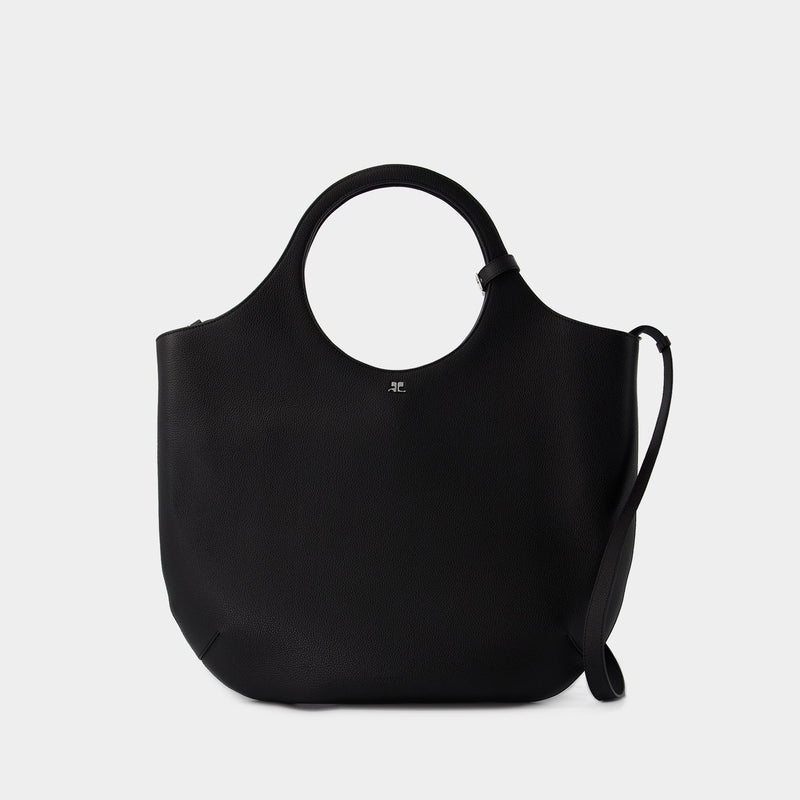 Large Holy Bag - Courreges - Leather - Black