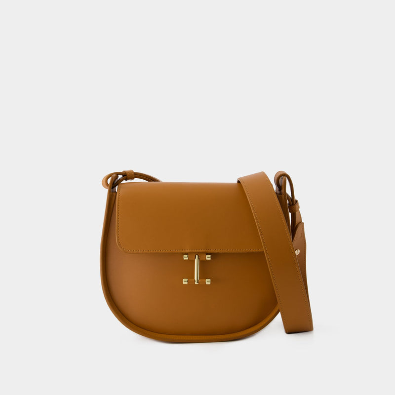 Senda Shoulder Bag  - Ines de la Fressange - Leather - Camel