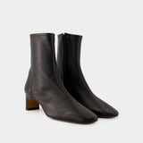 Doria Ankle Boots - Rouje - Leather - Black