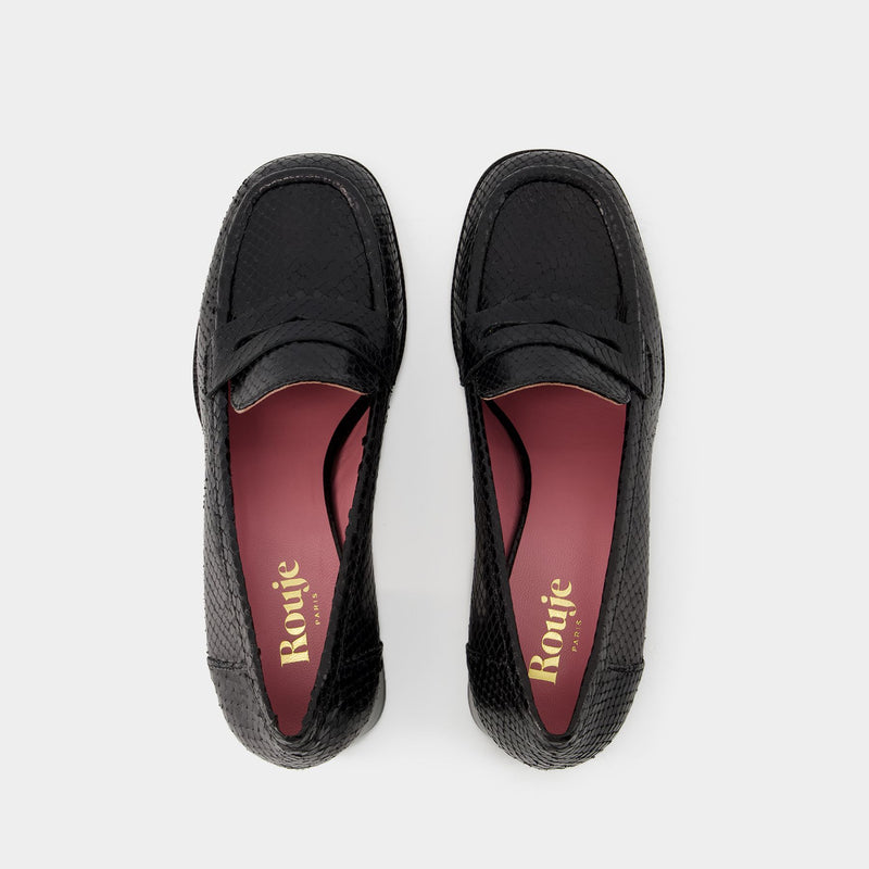 Dorothee Loafers - Rouje - Leather - Black