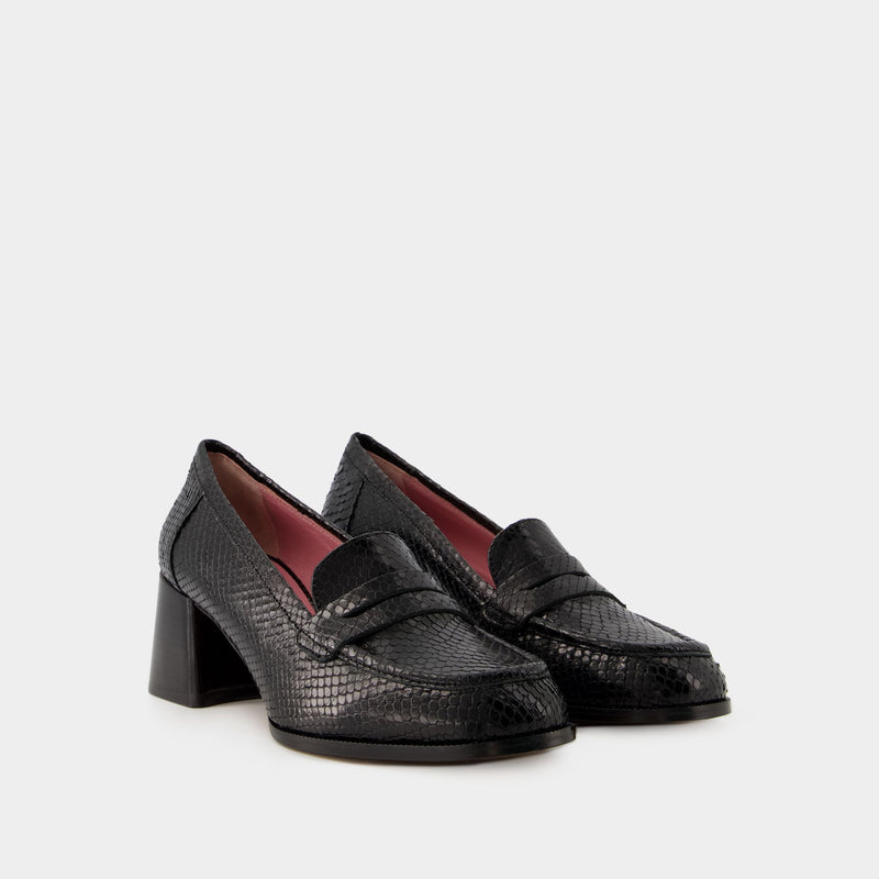 Dorothee Loafers - Rouje - Leather - Black