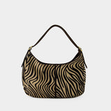 Big Hobo Bag - Rouje - Leather - Beige Zebra