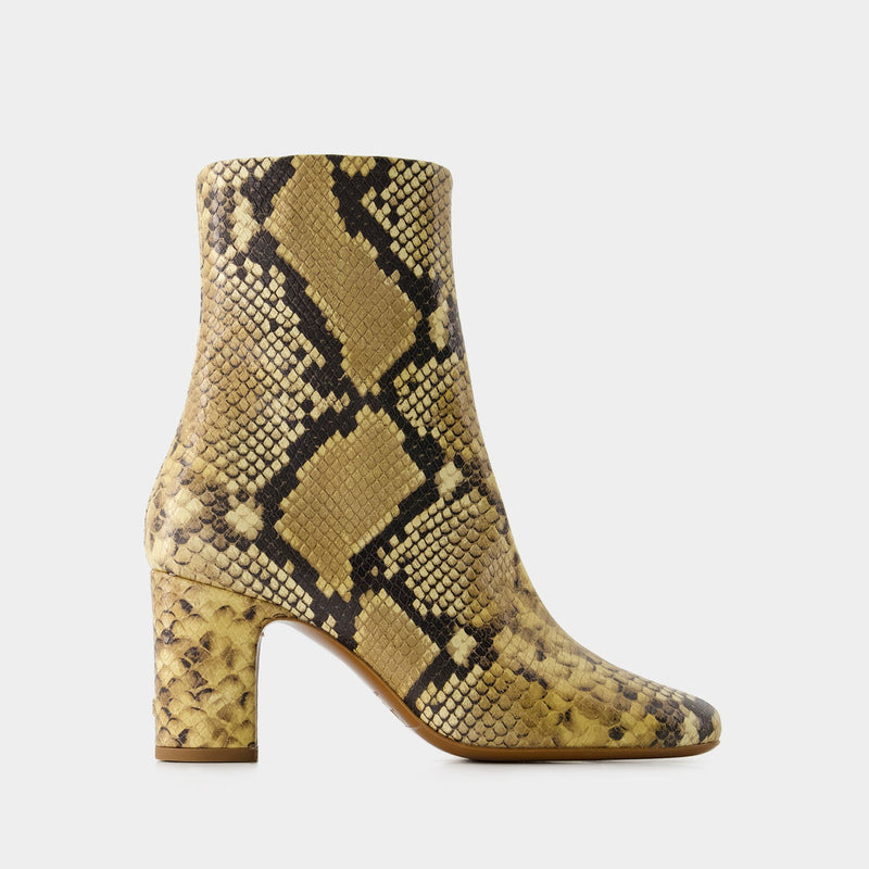 Celeste Ankle Boots - Rouje - Leather - Natural Python