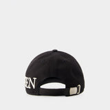 Oversize cap - Alexander Mcqueen - Cotton - Black