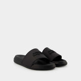 Slides - Alexander Mcqueen -  Black - Leather