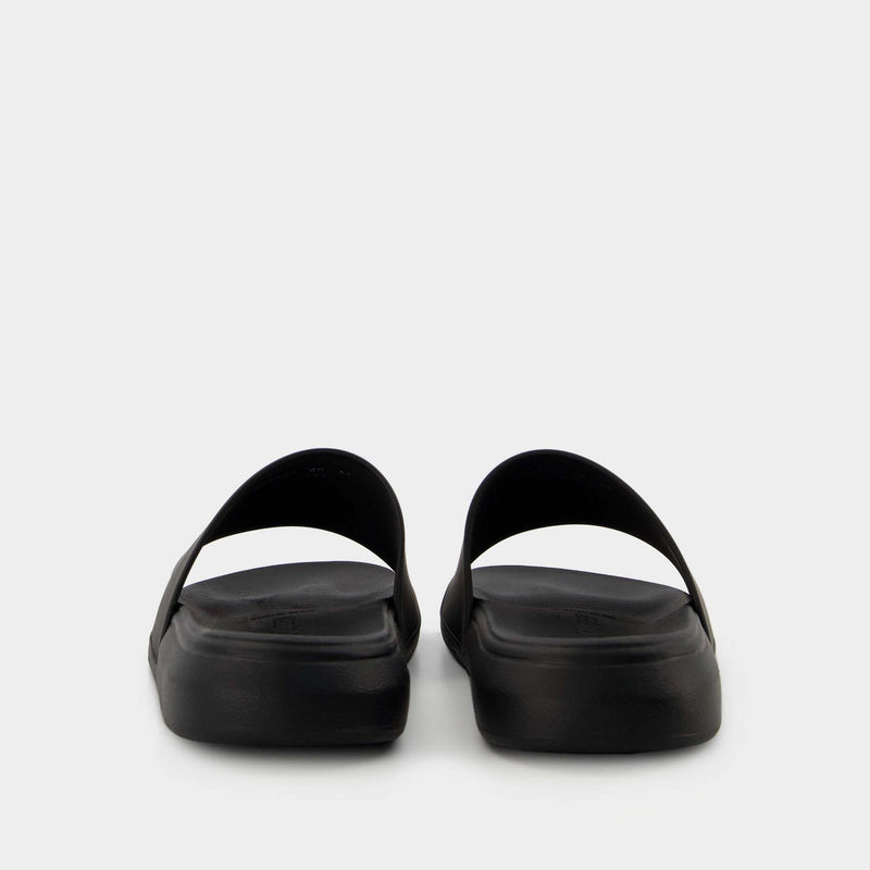 Slides - Alexander Mcqueen -  Black - Leather