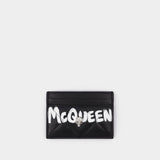 Card Holder - Alexander Mcqueen -  Black/Ivory - Leather