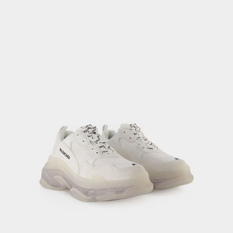 Triple S Clearsole Sneakers - Balenciaga - Synthetic - White