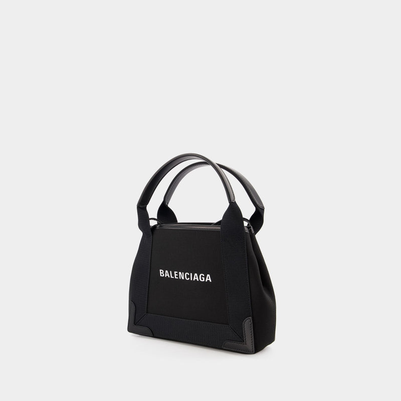 Navy Cabas Xs Aj Crossbody - Balenciaga -  Black/ Black - Canva