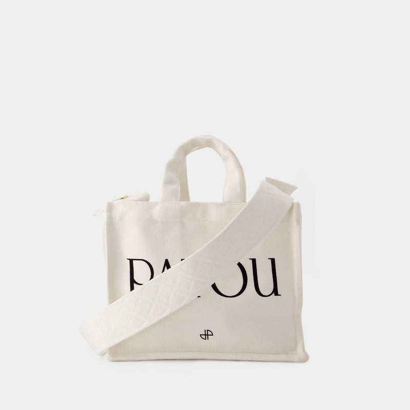 Patou Small Tote Bag - Patou - Cotton - Cream