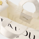 Patou Small Tote Bag - Patou - Cotton - Cream