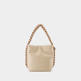 Puffy Alter Mat Bucket Bag - Stella McCartney - Vegan Leather - Beige