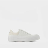 Oversized Sneakers - Alexander Mcqueen - White - Leather