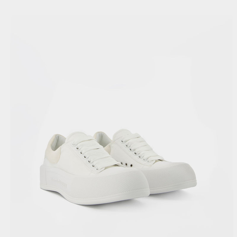 Oversized Sneakers - Alexander Mcqueen - White - Leather