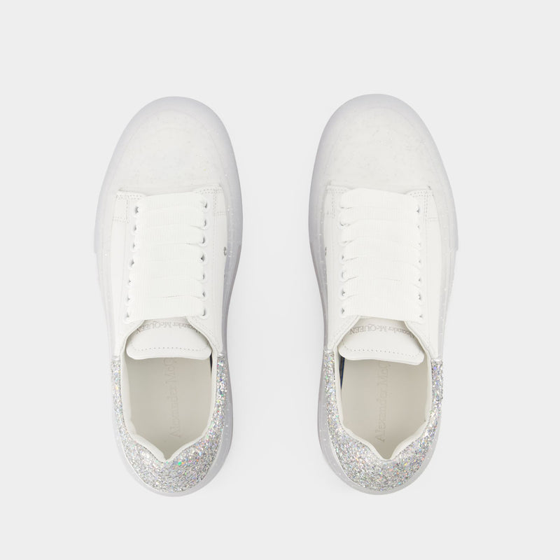 Deck Plimsoll Sneakers - Alexander McQueen - Leather - White