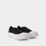 Oversized Sneakers - Alexander Mcqueen -  Black/White - Leather