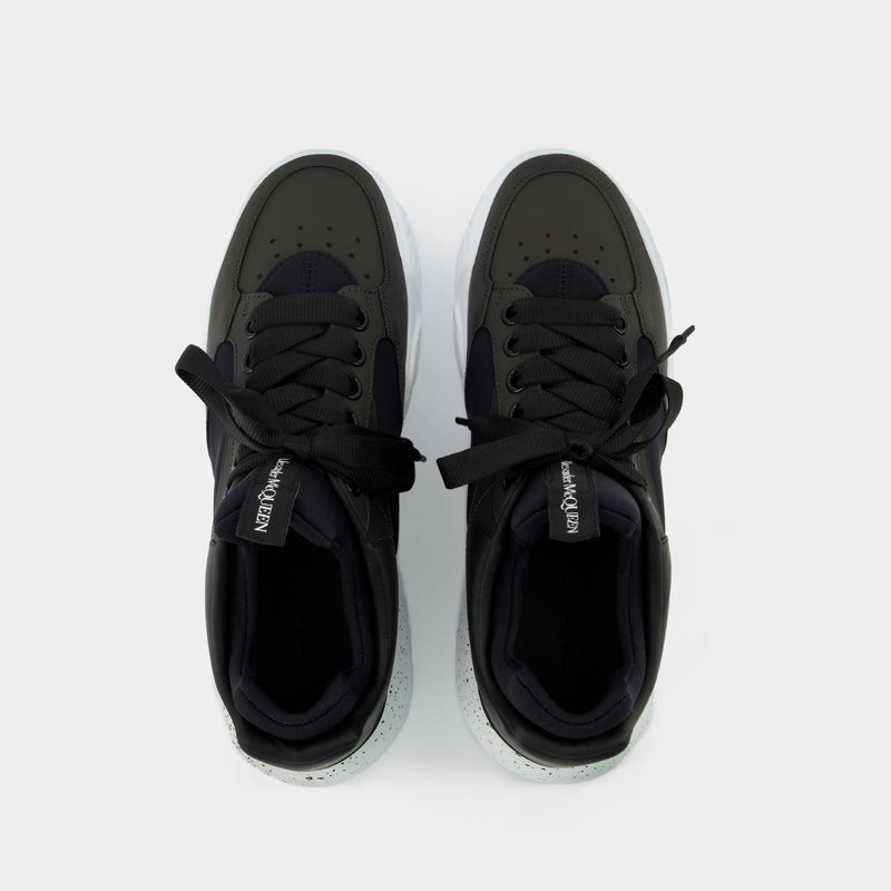 Court Sneakers - Alexander Mcqueen - Black/White - Leather